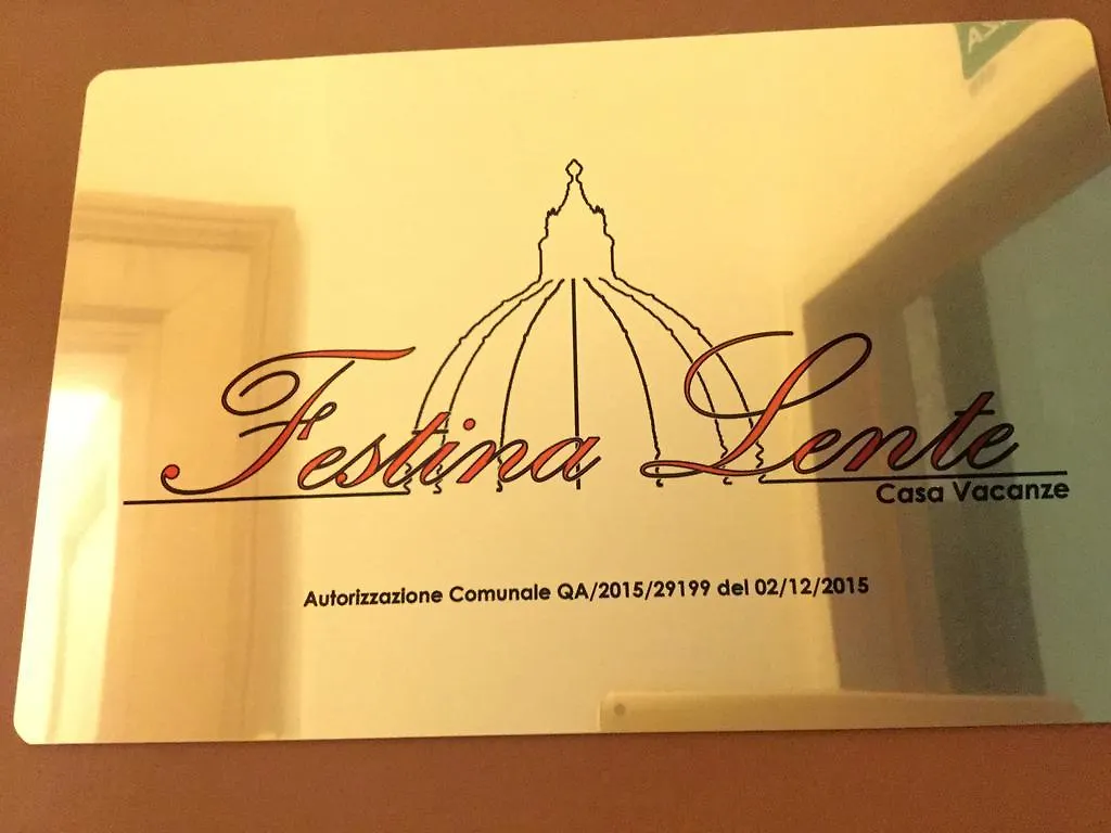Apartment Festina Lente Holiday home Rome